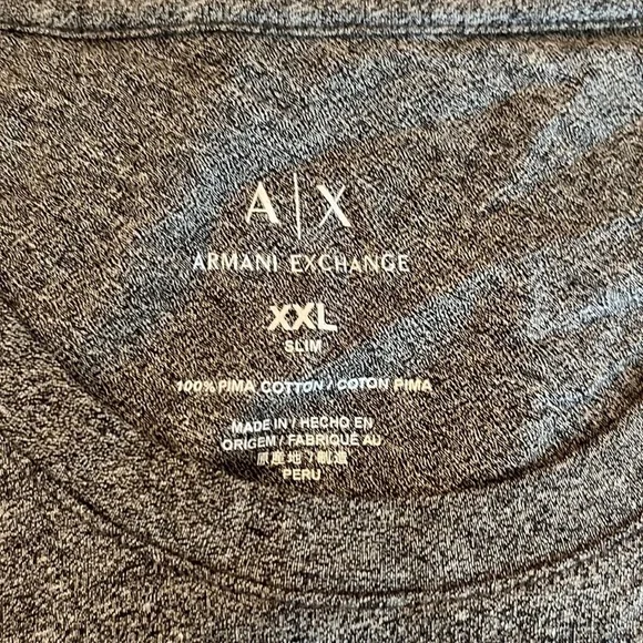 A/X Armani Exchange Slim Fit Crew Neck Pima Cotton Basic Tee - Picture 6 of 6